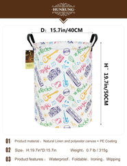 HUNRUNG laundry hamper collapsible-foldable frame saves space when not in use.