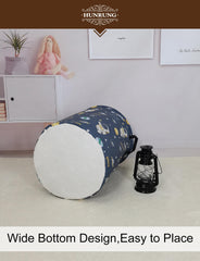 HUNRUNG round laundry hamper collapsible design for flat storage.