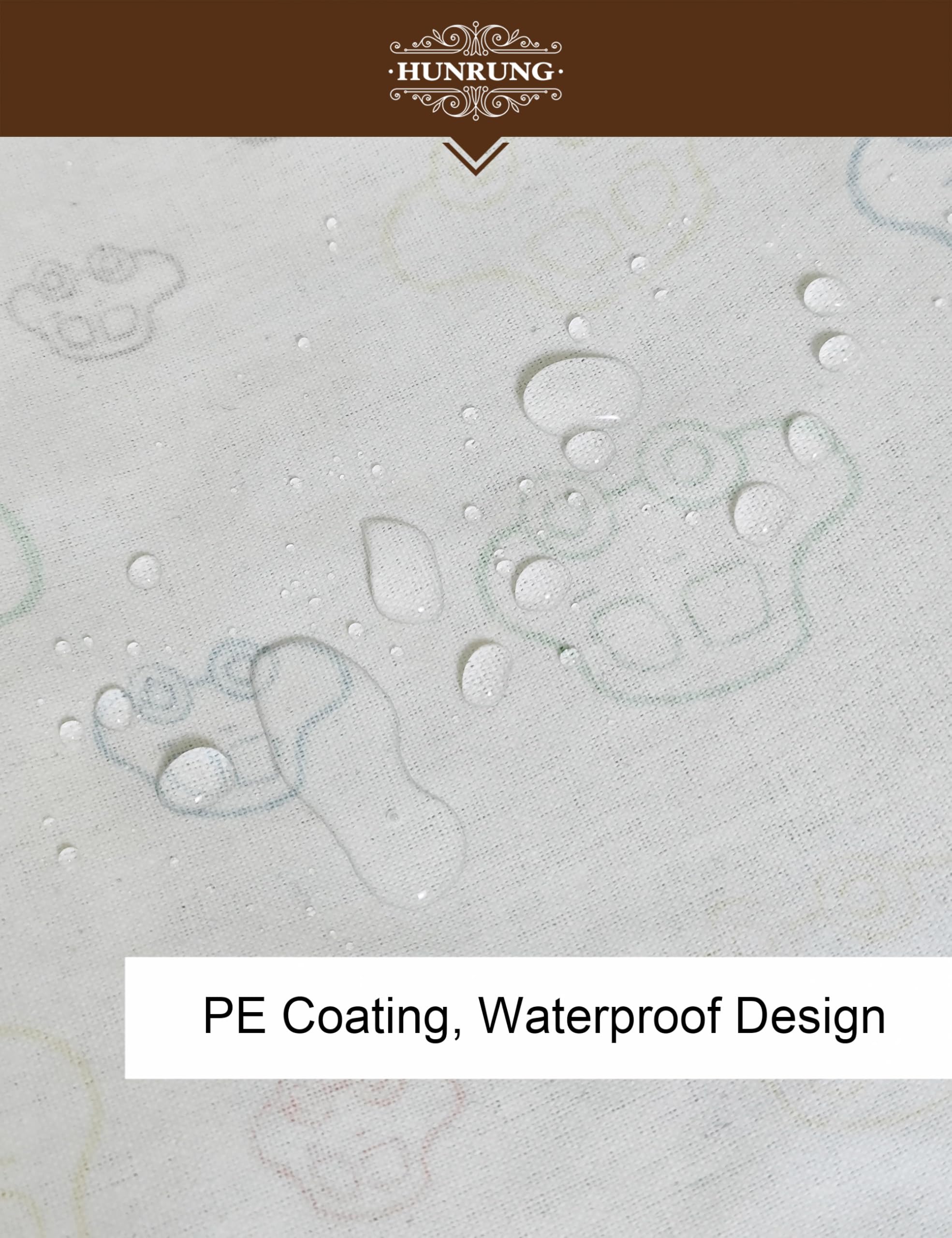HUNRUNG laundry hamper waterproof-coating close-up highlights moisture resistance
