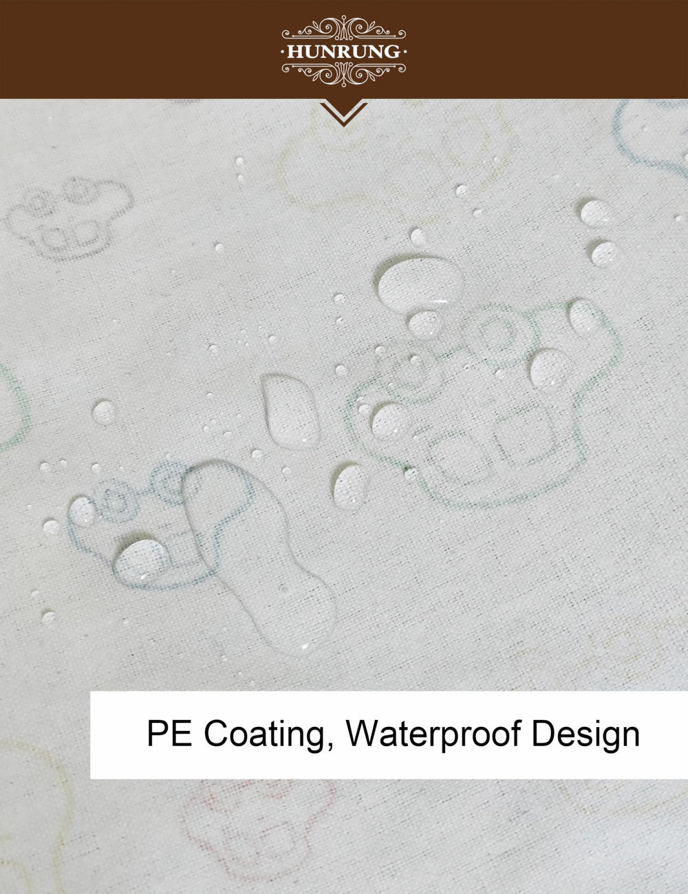 HUNRUNG laundry hamper waterproof-coating close-up highlights moisture resistance
