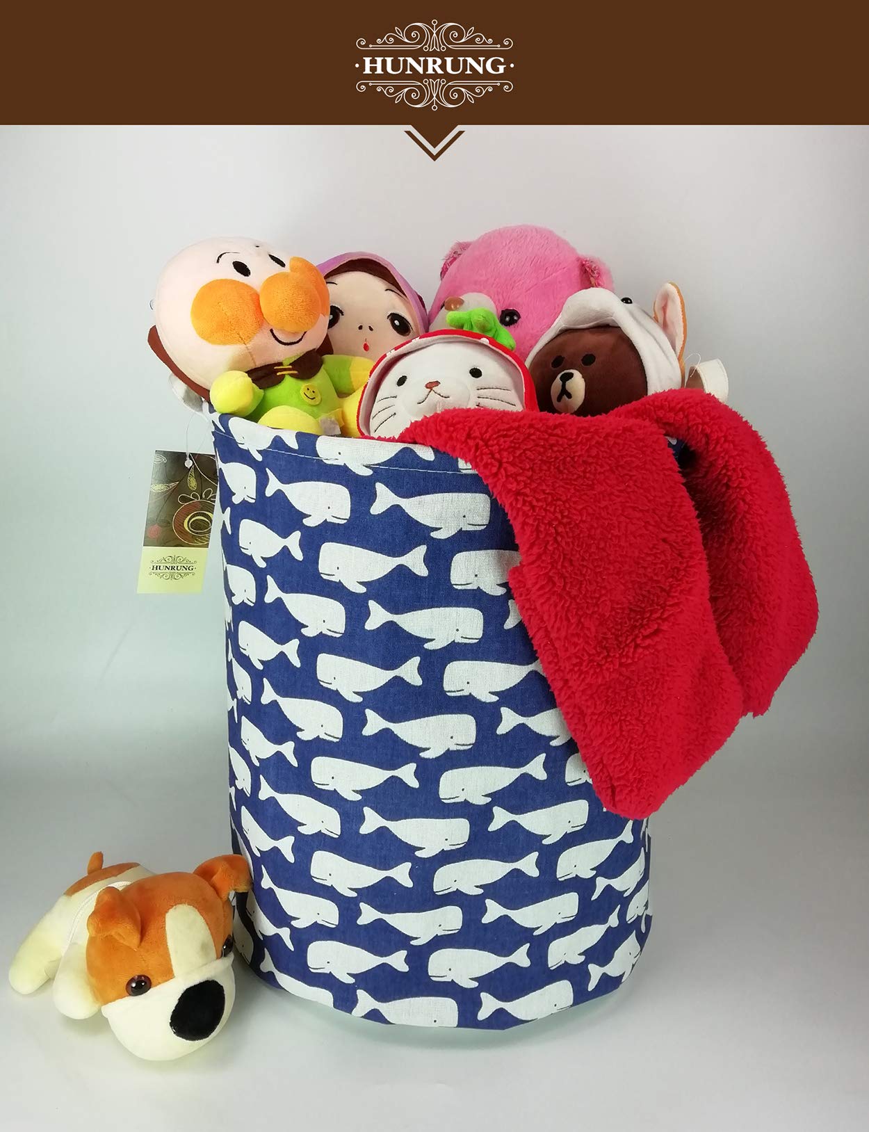 HUNRUNG laundry hamper with waterproof coating contains moisture and helps prevent leaks.