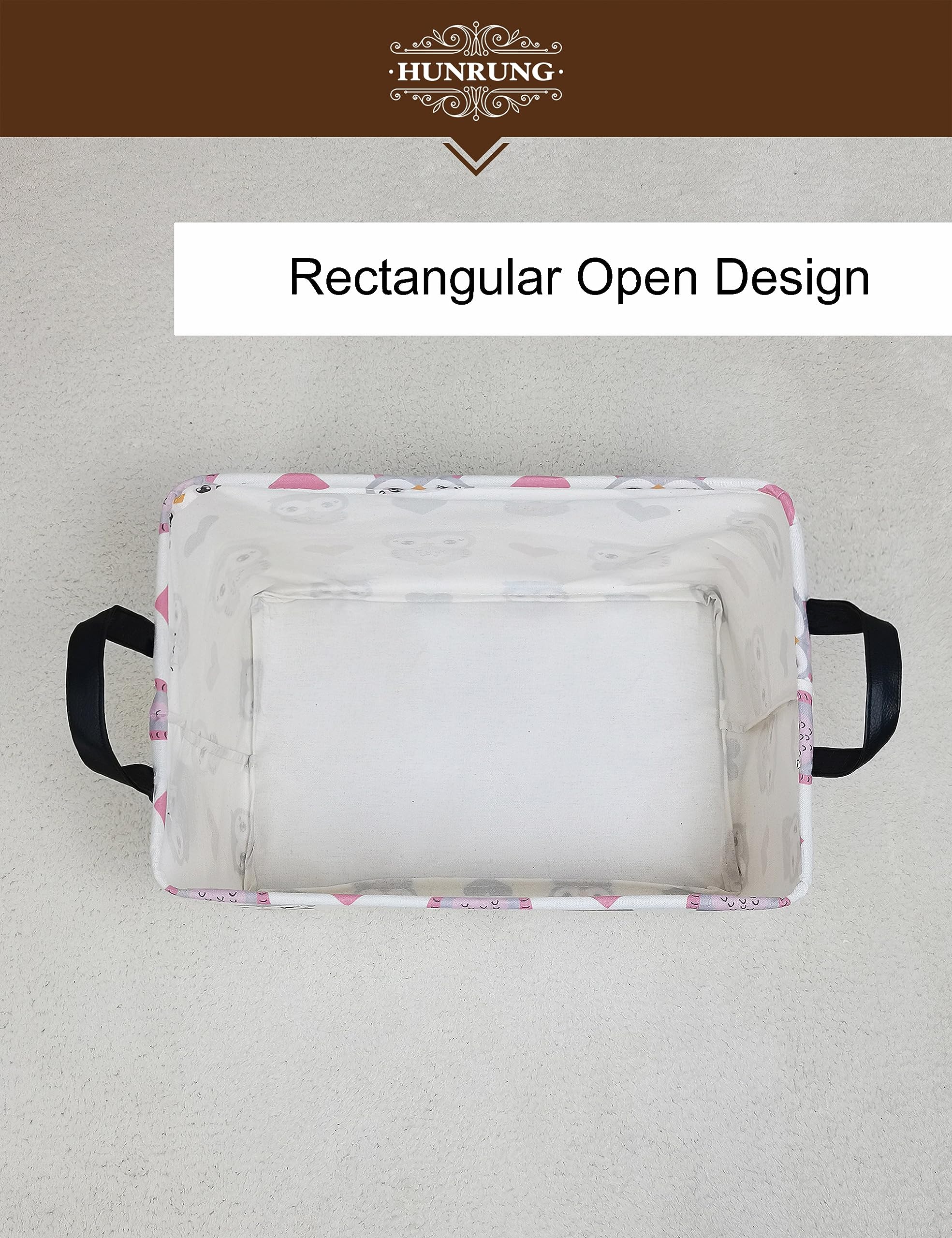 HUNRUNG laundry area basket for clothes keeps laundry tidy.