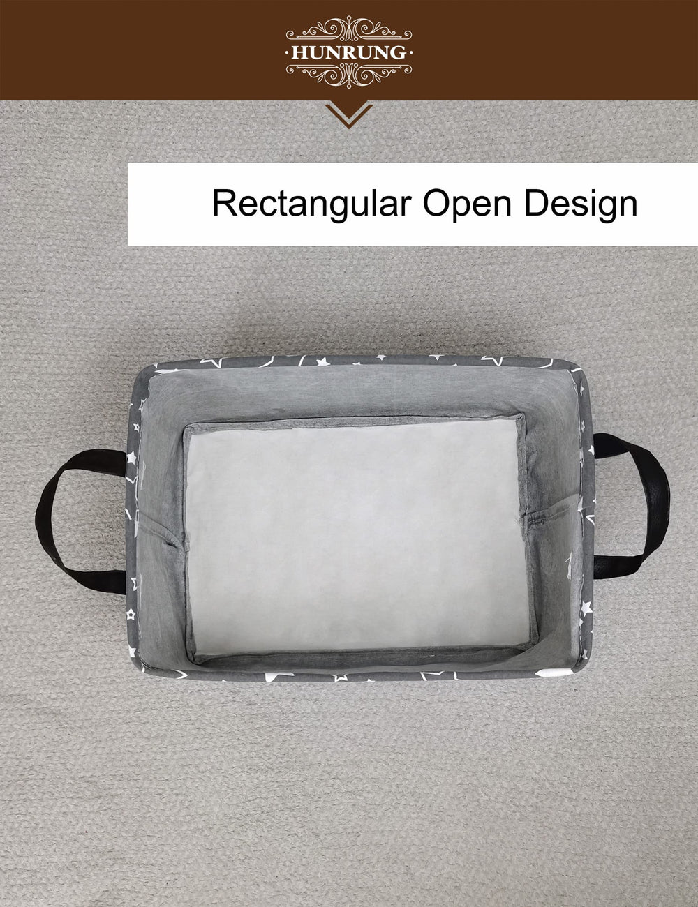 Nursery use with HUNRUNG basket storing diapers and kids essentials