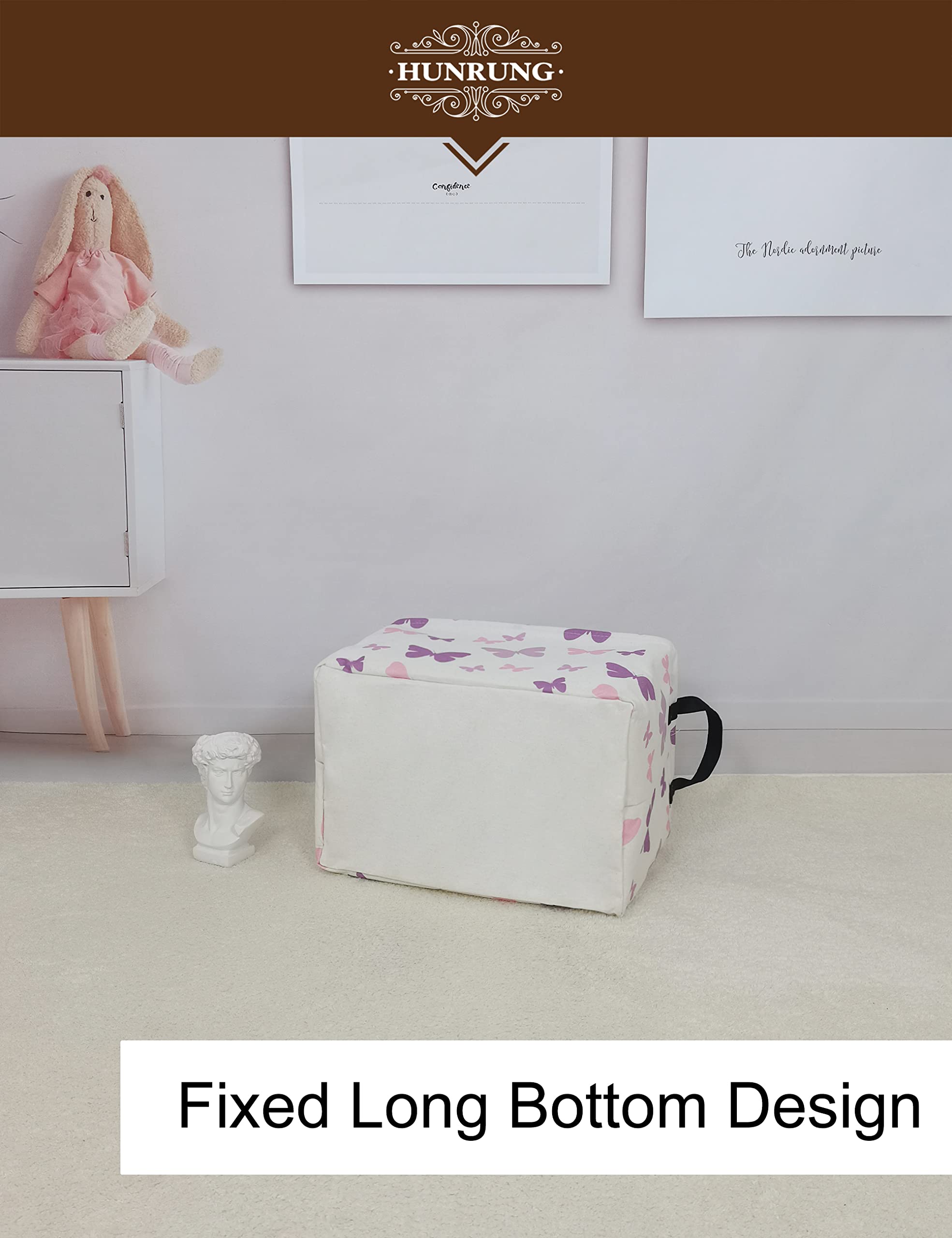HUNRUNG room-playroom organization scene shows tidy rooms with accessible storage.