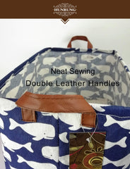 HUNRUNG storage basket with sturdy handles for easy carrying around the home.