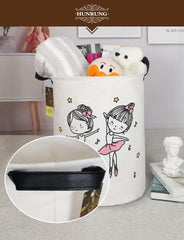 HUNRUNG toy-organizer-playroom, sturdy canvas bin keeps blocks and stuffed animals tidy.