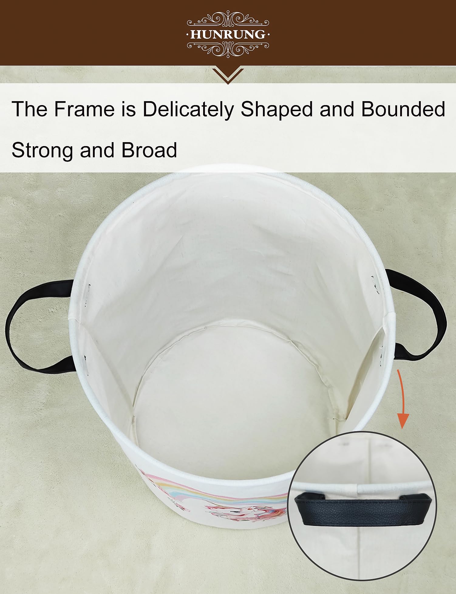 HUNRUNG two-handle design makes carrying to dorms or homes easy