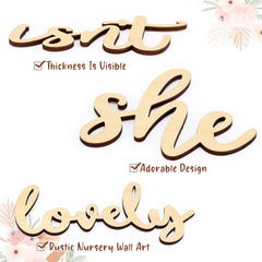 Huray Rayho Girls Room Wall Art features handwritten lettering for a personalized touch.