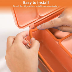 Hurifeng 4pack-lid-seal-orange ready for quick swaps