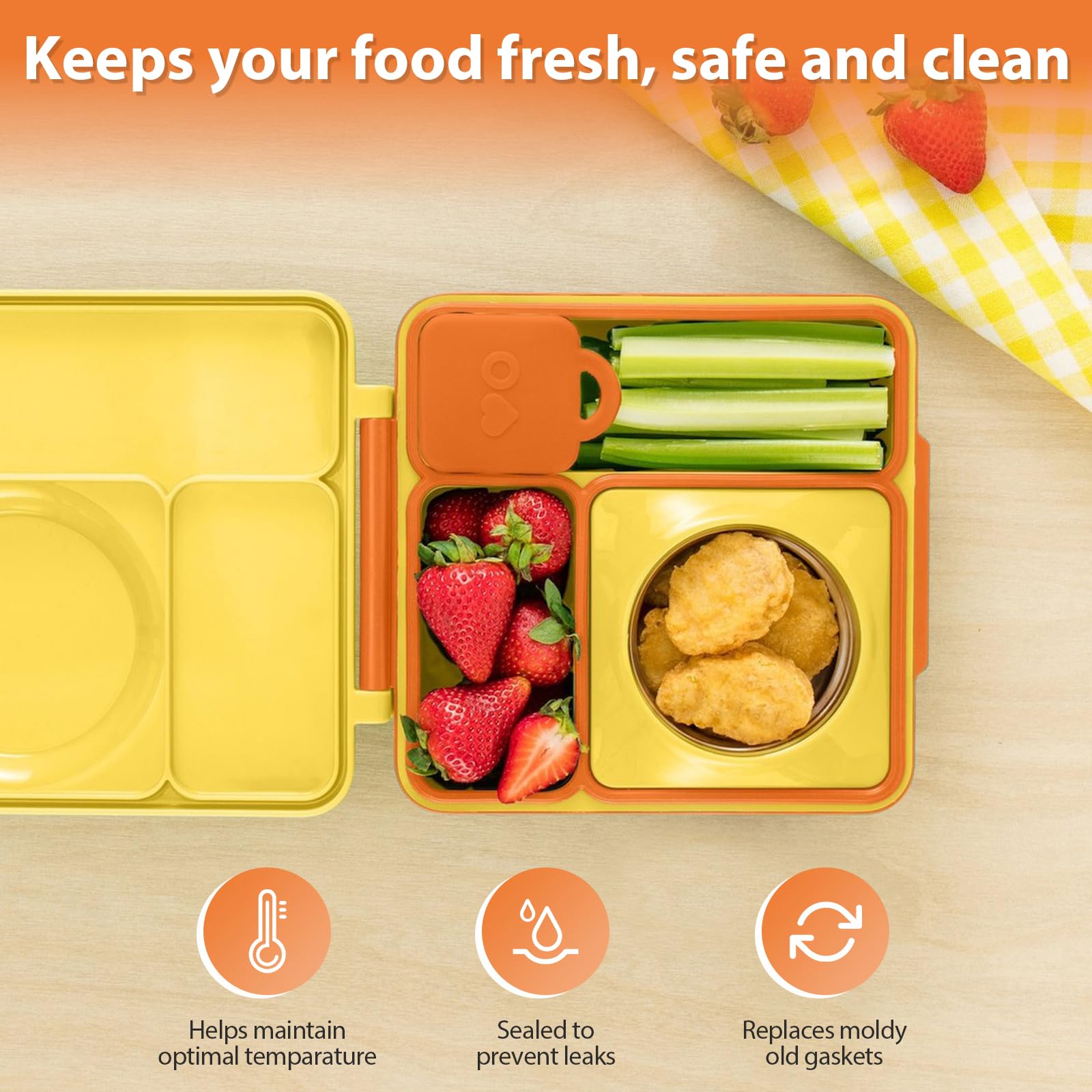 Hurifeng silicone lid-seal dishwasher-safe for daily use