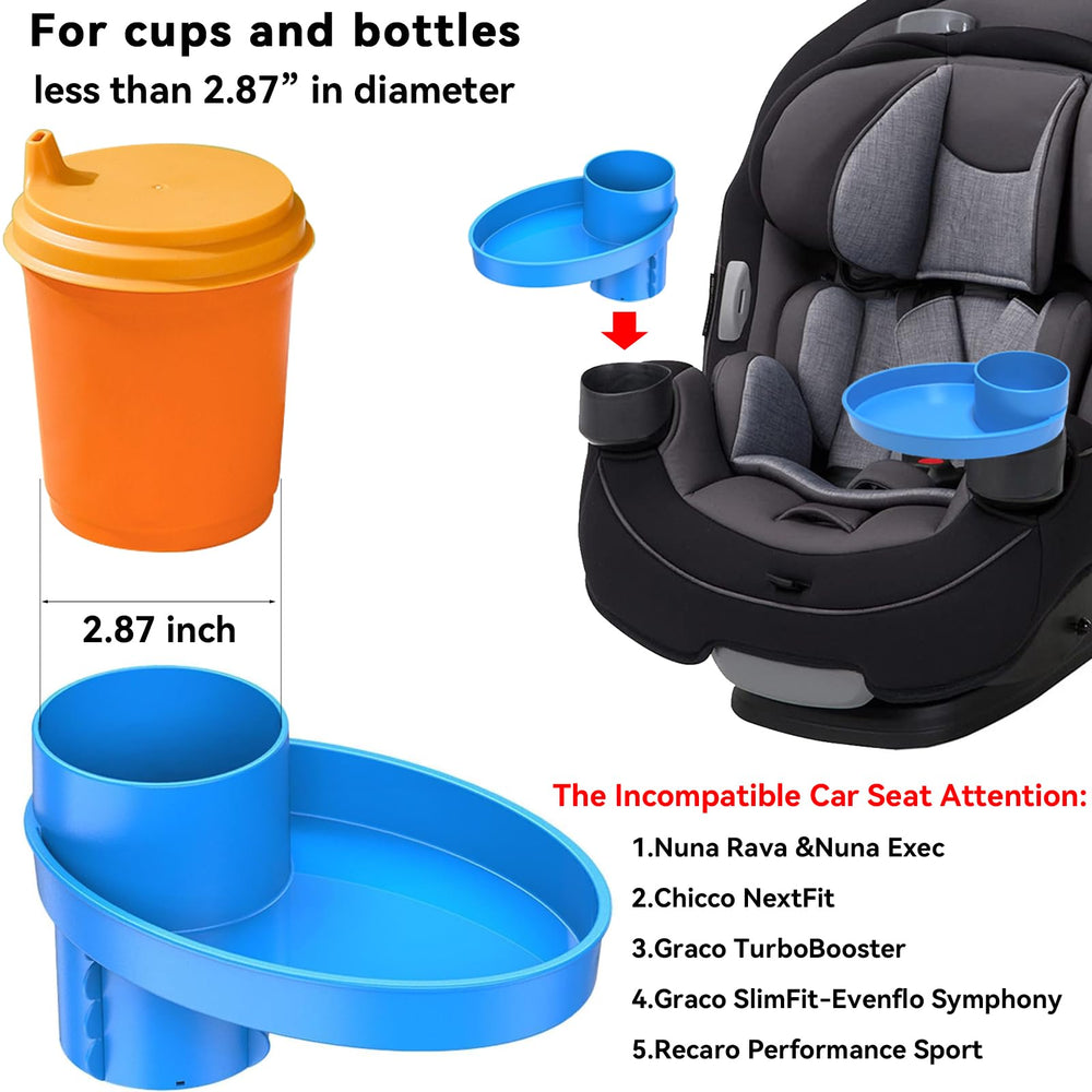 HURODEN Toddler Travel Tray easy-clean surface eases cleanup after meals.
