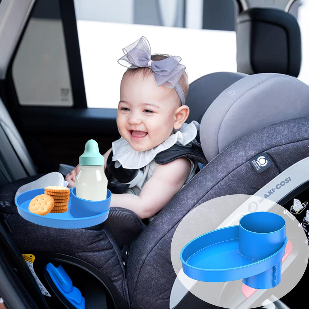 HURODEN Toddler Travel Tray easy-setup demonstrates quick car-seat installation.