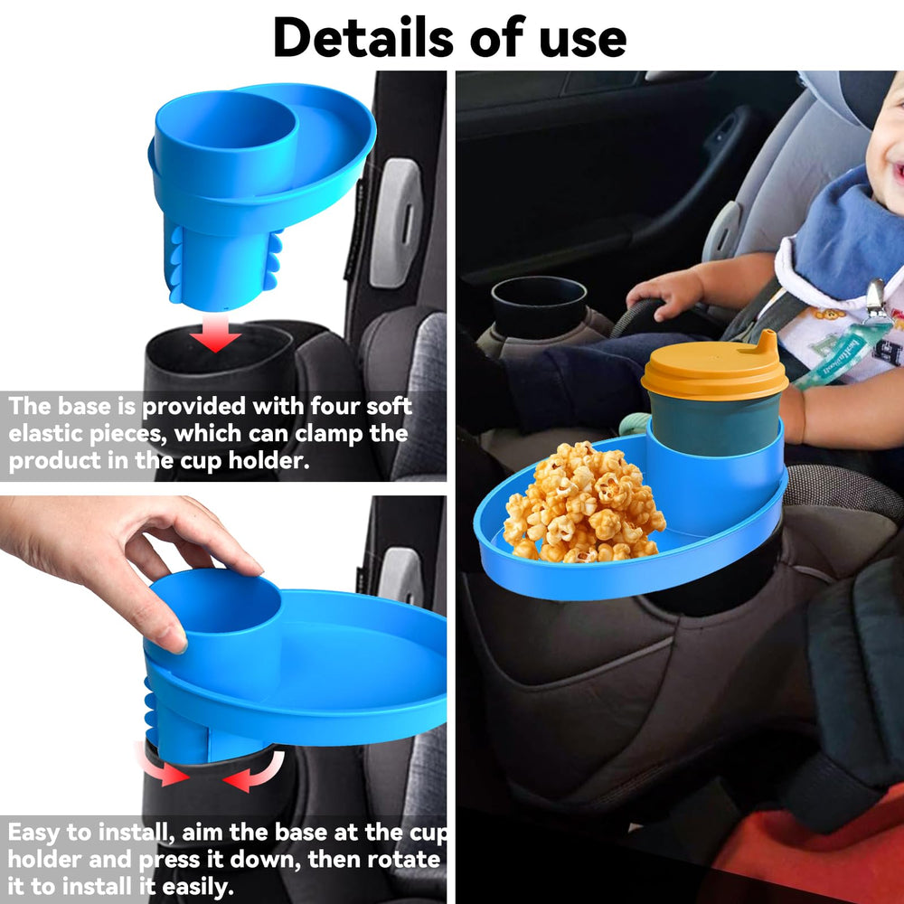 HURODEN Toddler Travel Tray snack storage keeps meals tidy during travel.