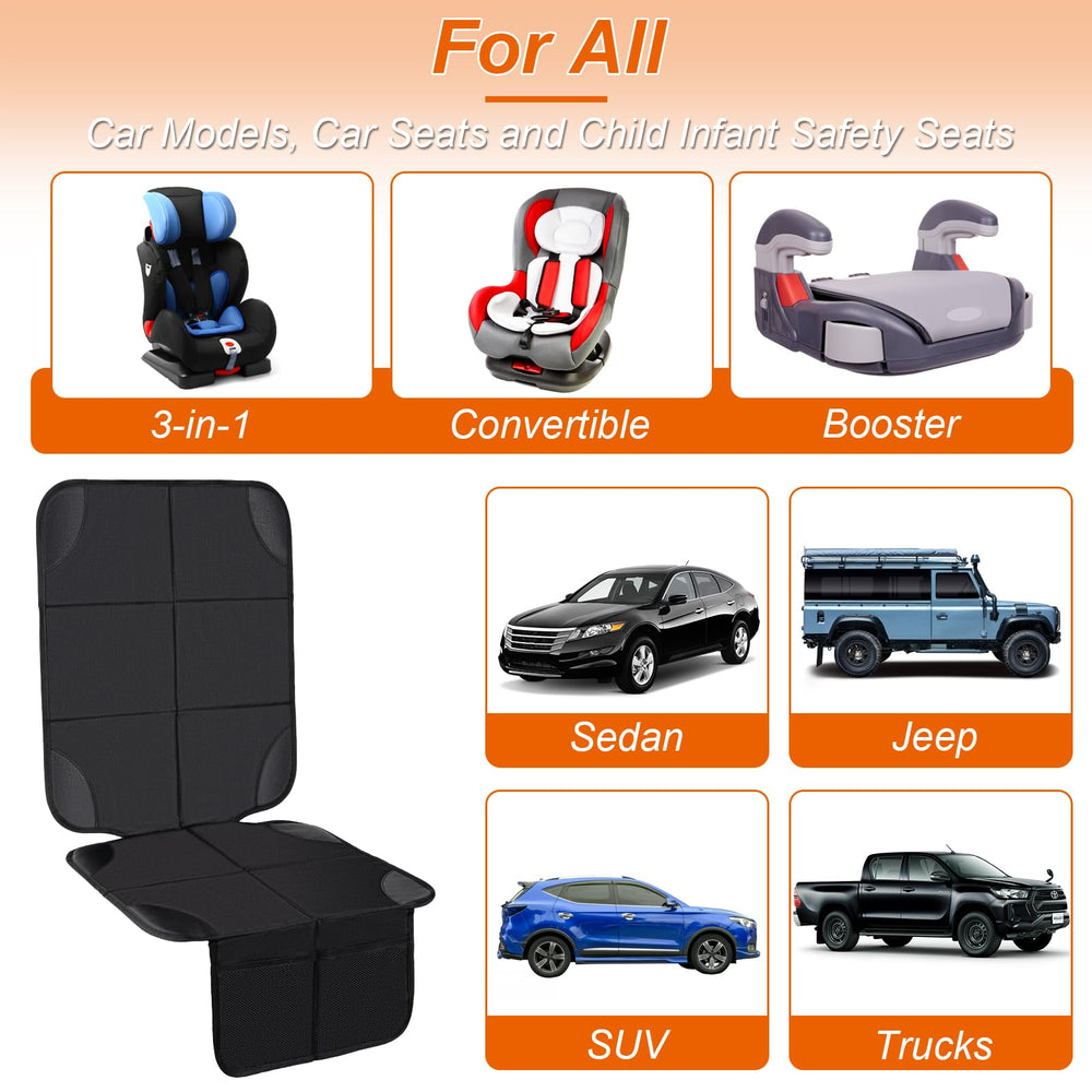 Husfunov two pack car seat protectors ideal for families and pets