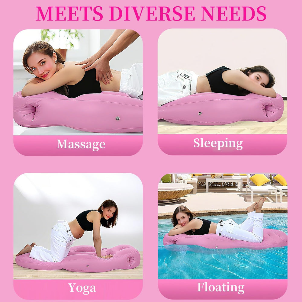 Hushblade pregnancy pillow 300lbs capacity emphasizes durable support.