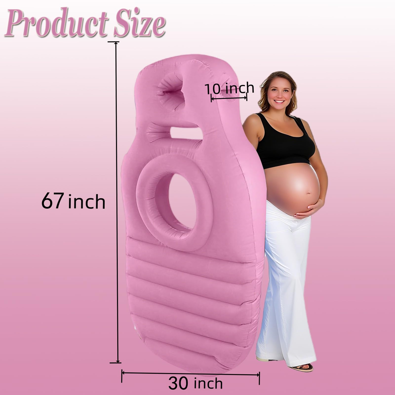 Hushblade pregnancy pillow inflation pump close-up for easy setup.