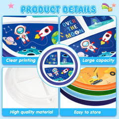 Hushee game consoles divided plate adds fun while preserving texture and taste variety.