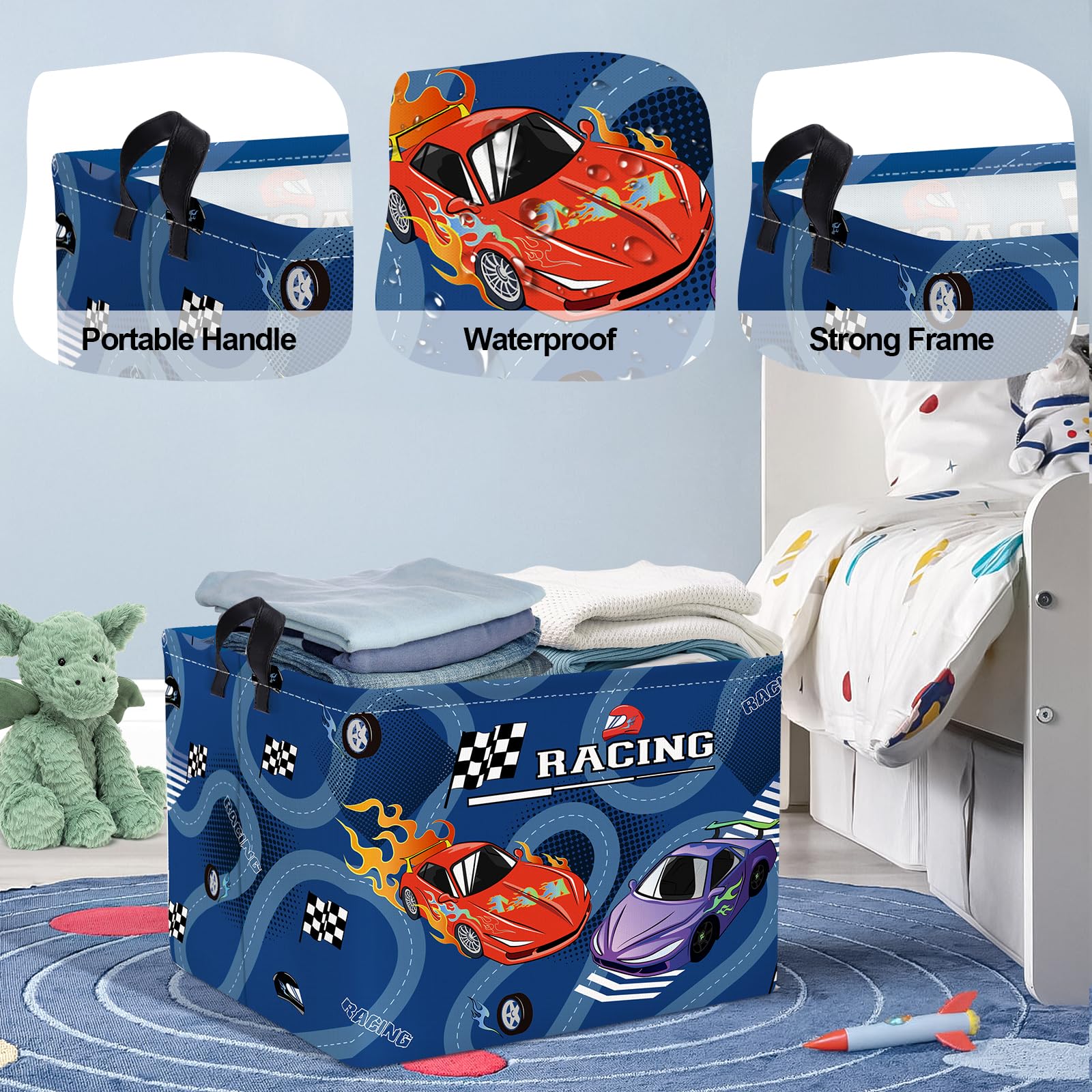HUUMONSS baby laundry hamper 36L offers large capacity for outfits and towels.