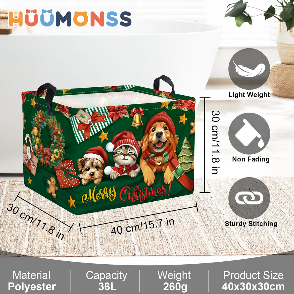 HUUMONSS collapsible nursery hamper blends green décor with practical clutter control