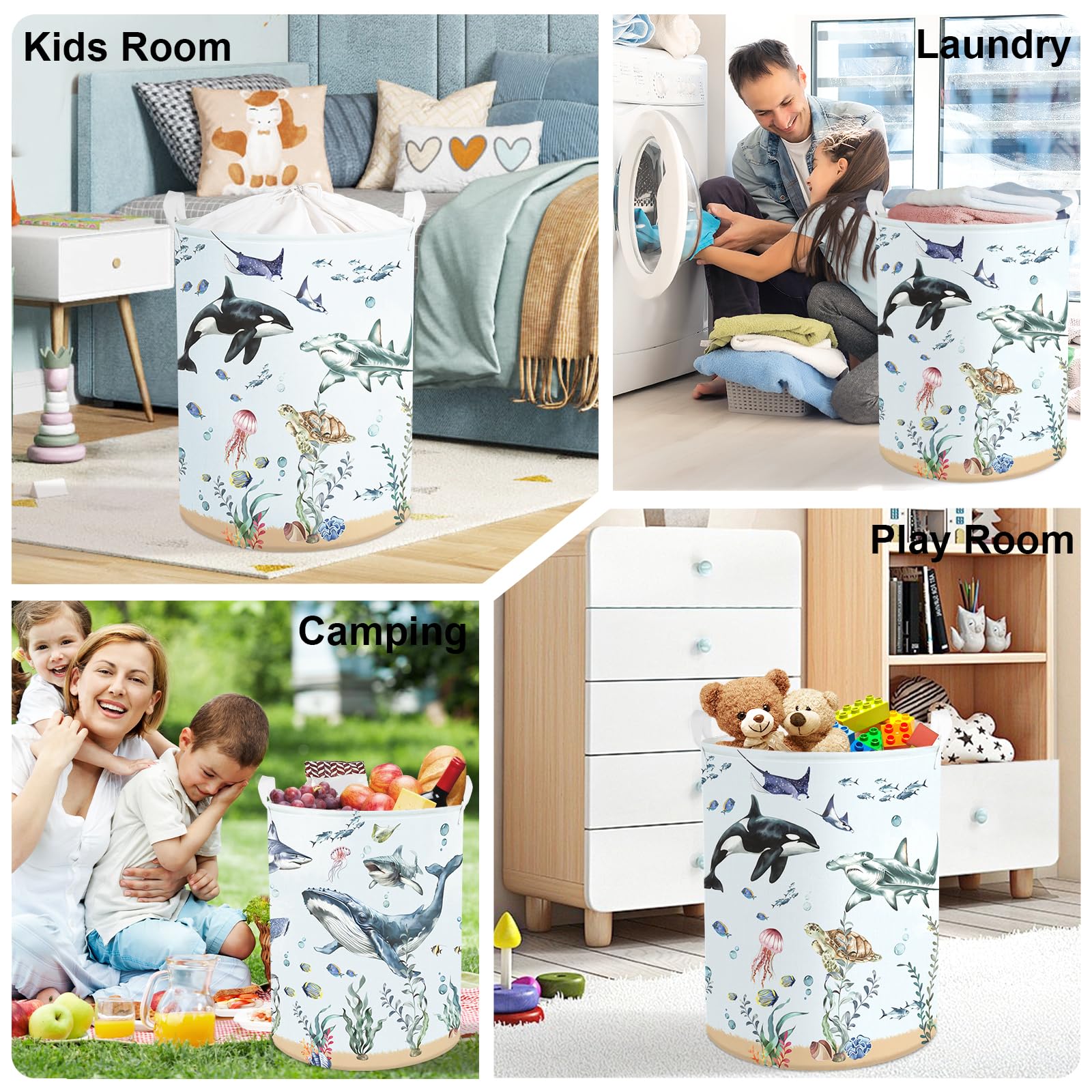 HUUMONSS colorful kid-room basket adds vibrant storage and playful decor to any space.