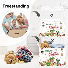 HUUMONSS Cute Christmas Storage Basket adds festive color to a play space