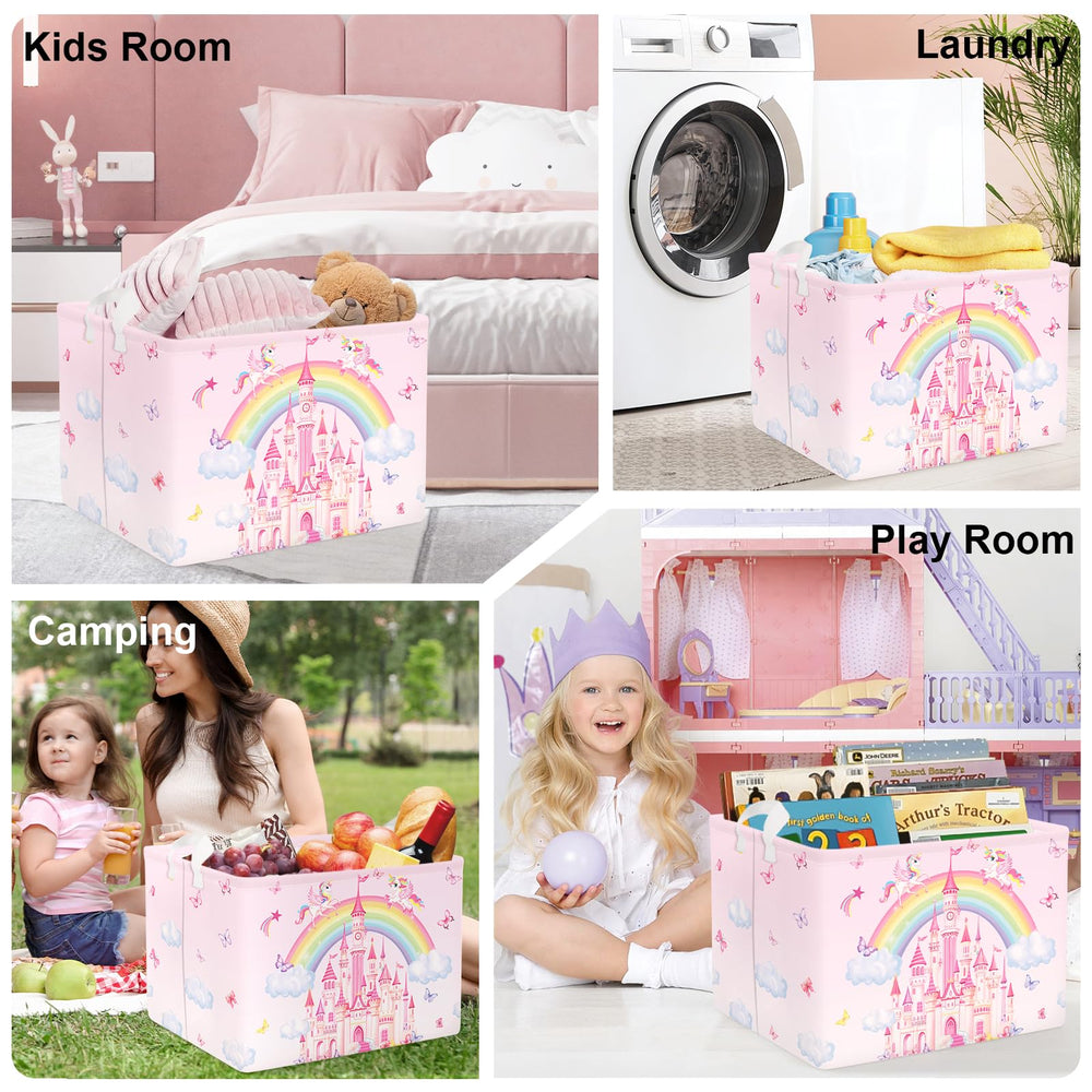 HUUMONSS cute clothes organizer basket for laundry and storage.