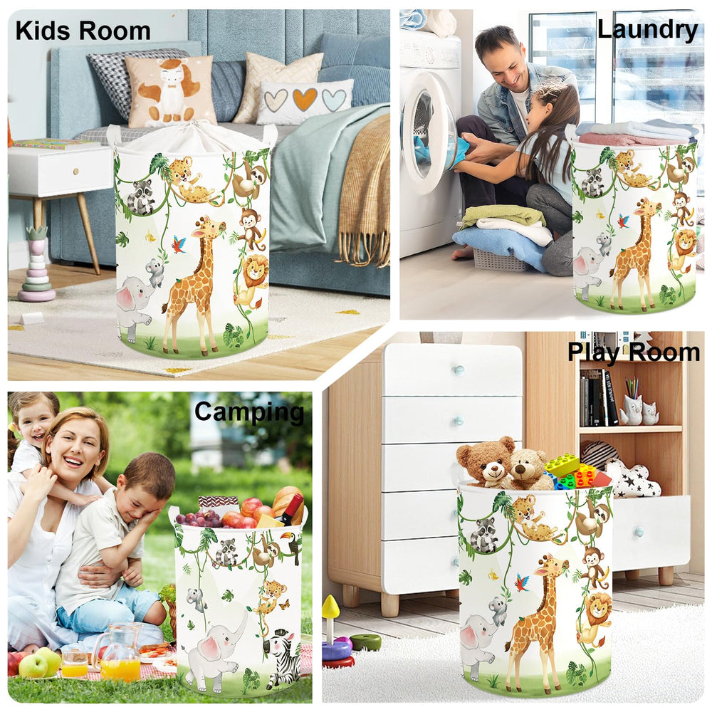 HUUMONSS decorative basket stores toys, magazines, or craft supplies.