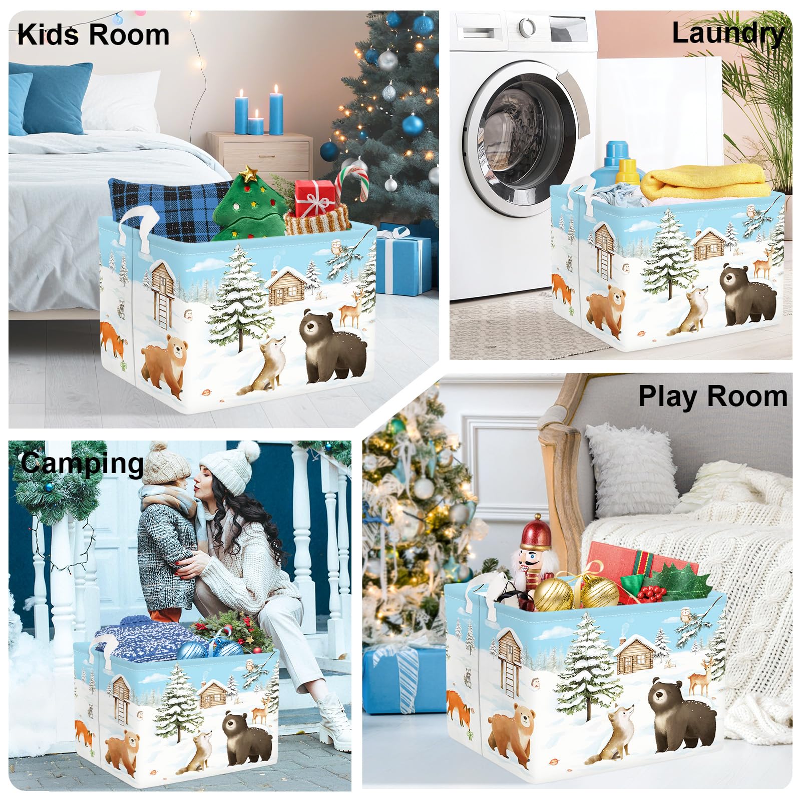 HUUMONSS 36L storage basket—easy-clean PE coating for busy households.
