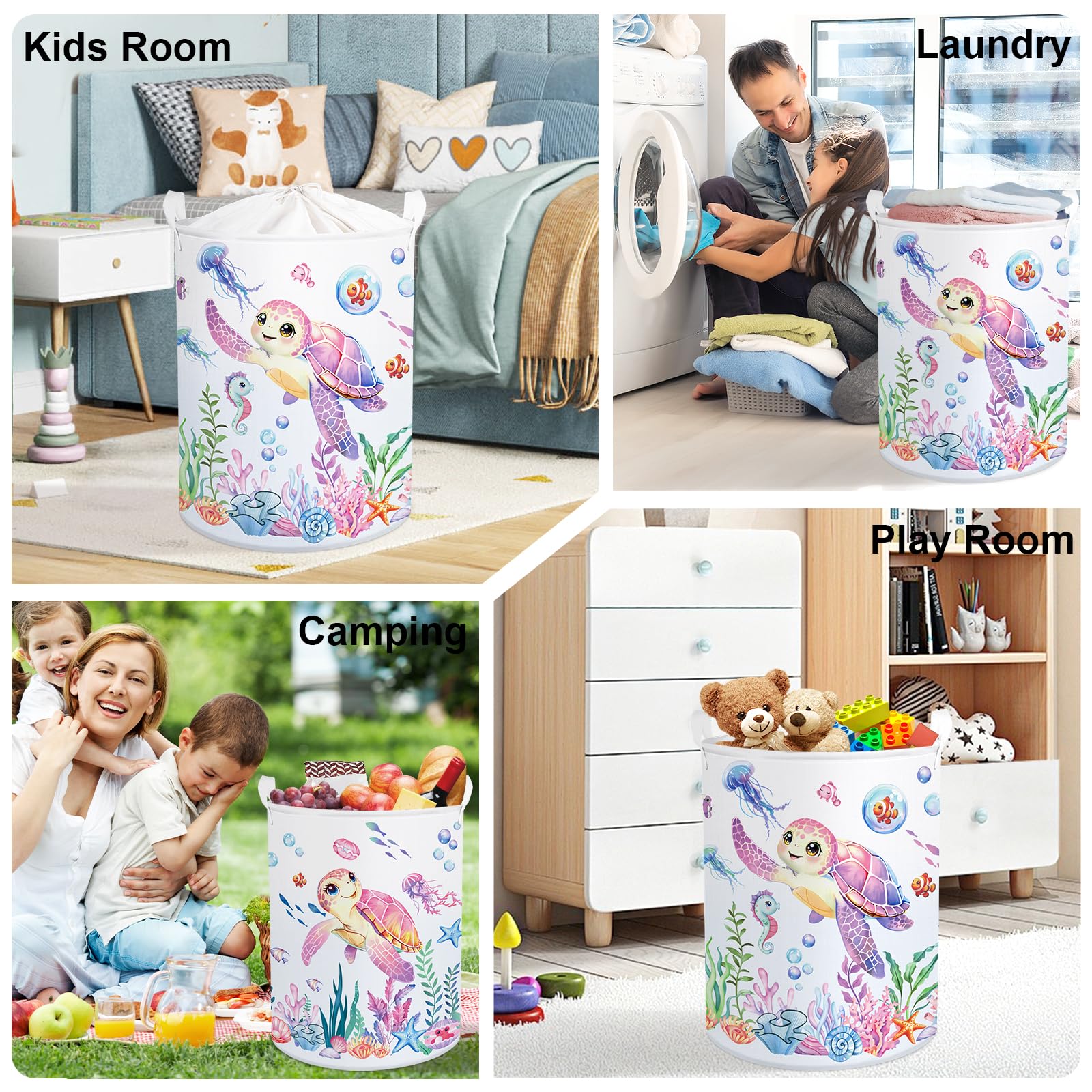 HUUMONSS Easy-care fabric resists wrinkles and cleans up after busy laundry sessions.
