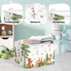 HUUMONSS forest animals toy and magazine storage ideal for nursery organization