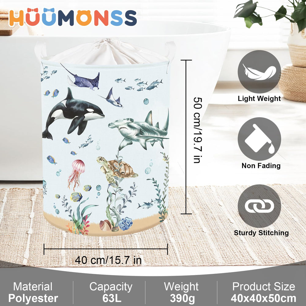 HUUMONSS free-standing nursery basket stands upright, no collapse for easy daily sorting.