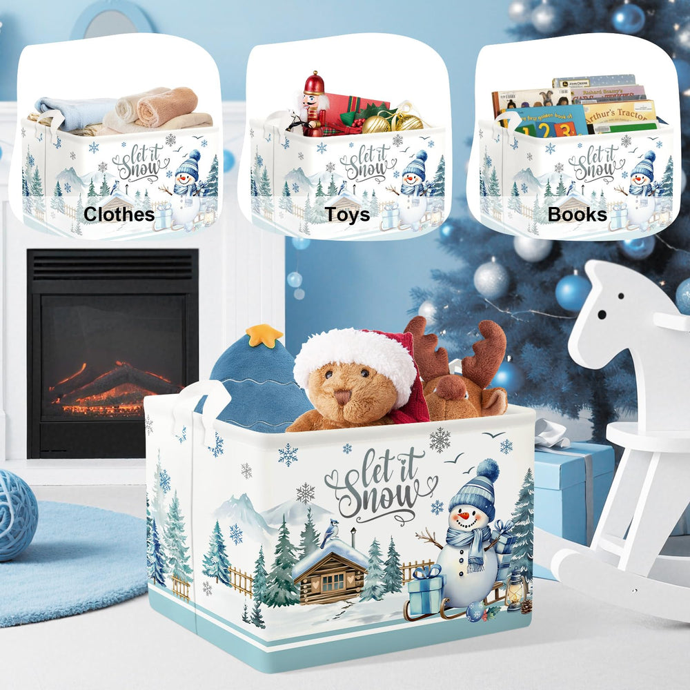 HUUMONSS freestanding winter basket stands upright for quick laundry days.