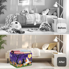 HUUMONSS Halloween Basket Bat: a playful clutter organizer for kids' rooms.