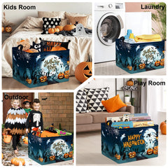HUUMONSS Halloween basket fits nursery or dorm rooms with spooky charm