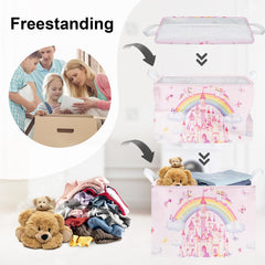 HUUMONSS kid room book shelf basket helps tidy toys and magazines.