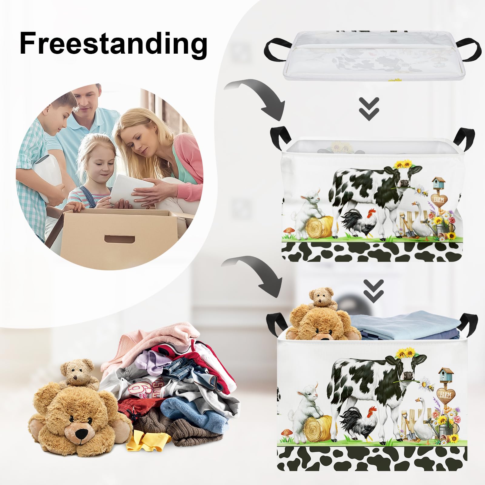 HUUMONSS kid-room-toy-bin adds playful decor while organizing toys.