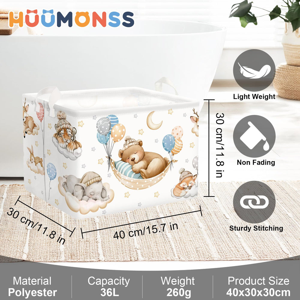 HUUMONSS Kids room storage bin convenient for toys, magazines, and crafts.