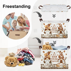 HUUMONSS Large 36L Hamper offers ample capacity for clothes and supplies.