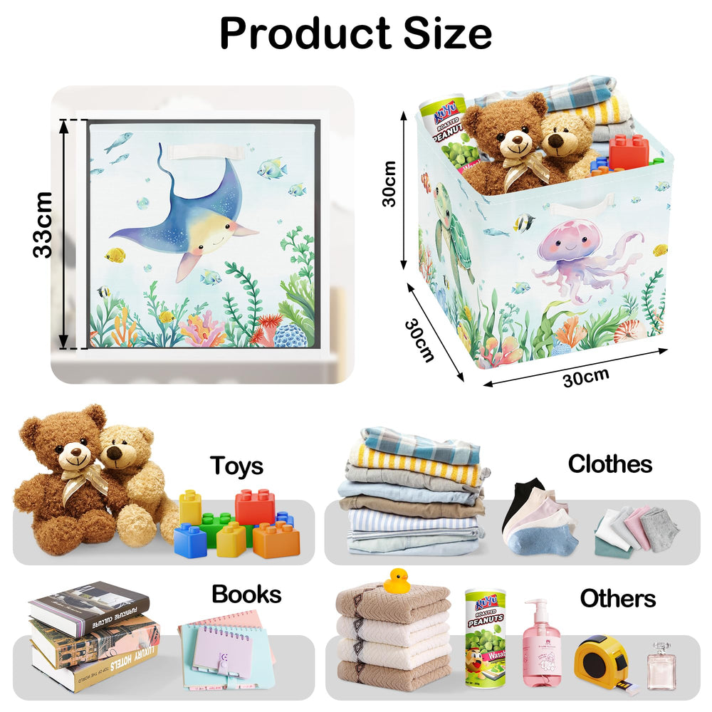 HUUMONSS marine animals cube storage shark for easy toy access