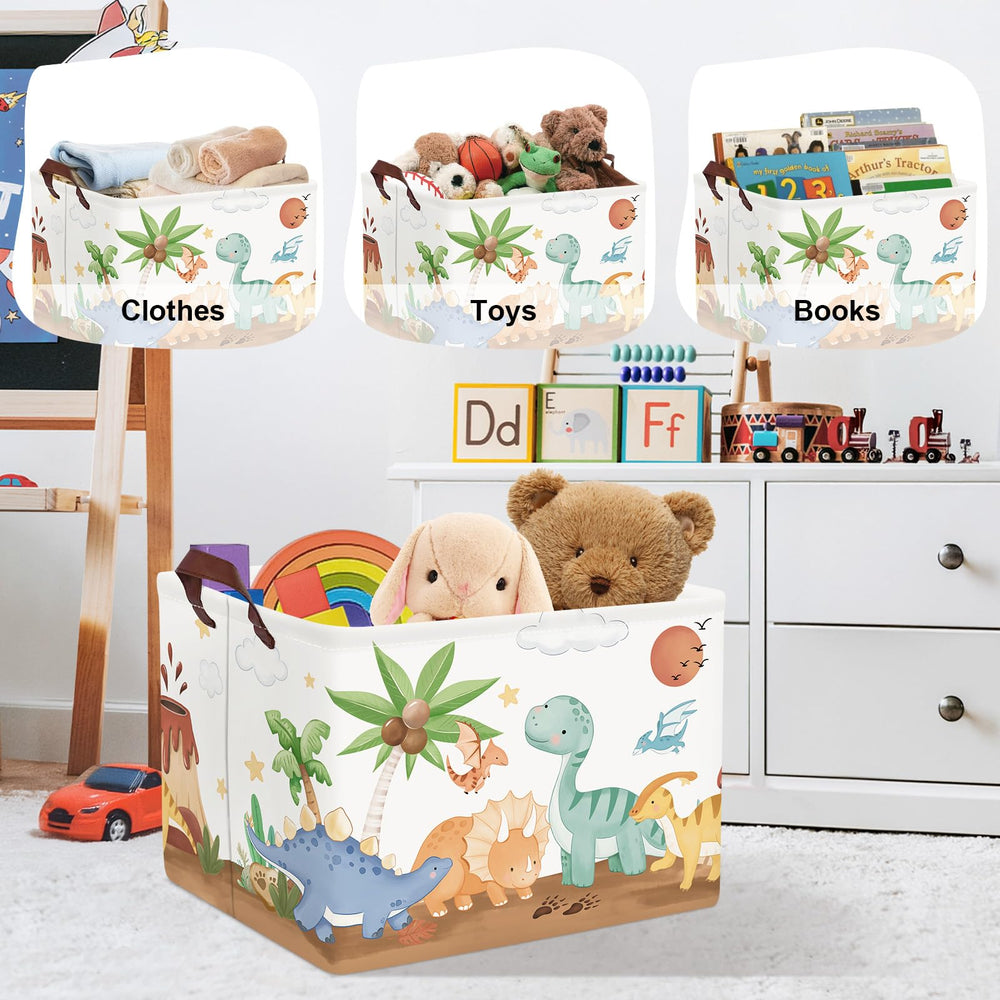 HUUMONSS palm tree design brown hamper blends with nursery and dorm aesthetics