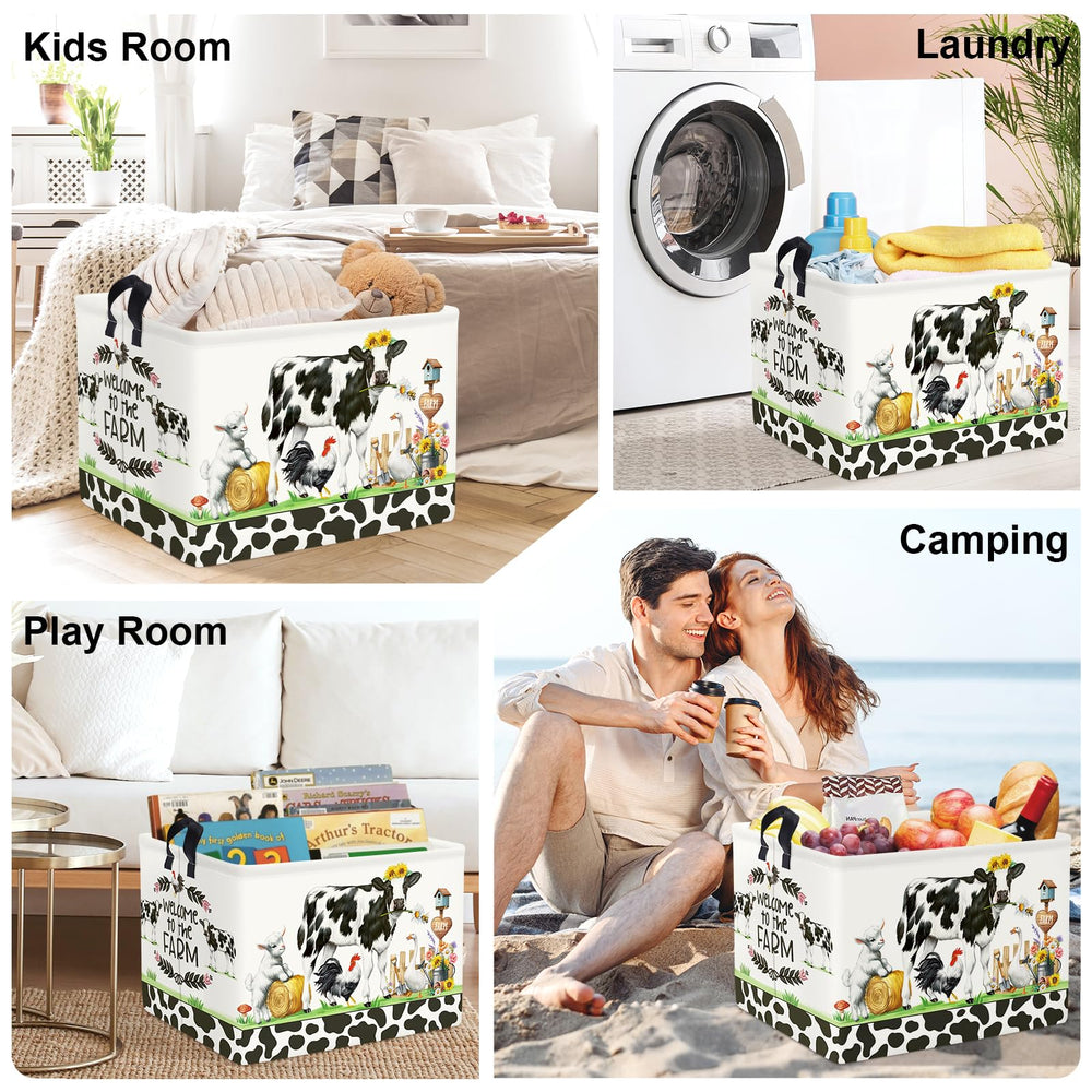 HUUMONSS round-laundry-bin-foldable ideal for camping or dorms.