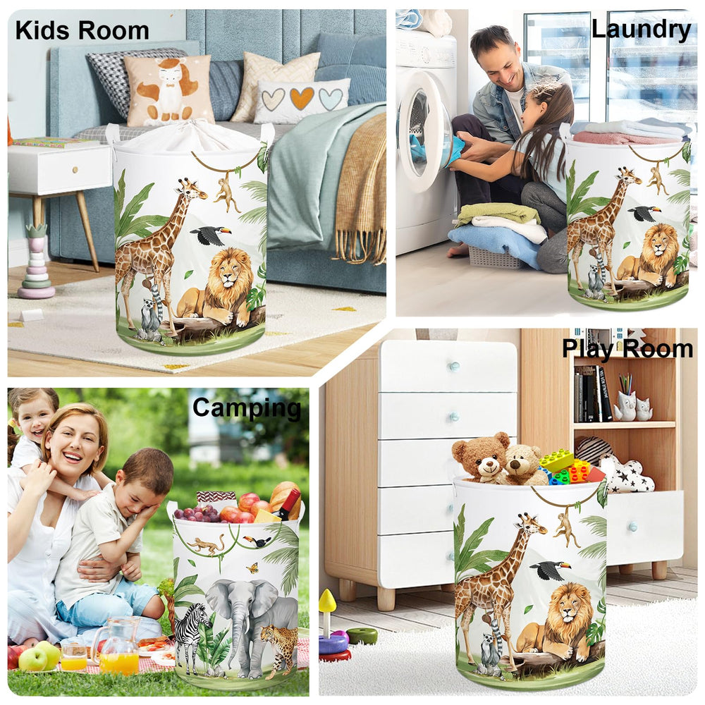 HUUMONSS safari animals collapsible design for compact storage