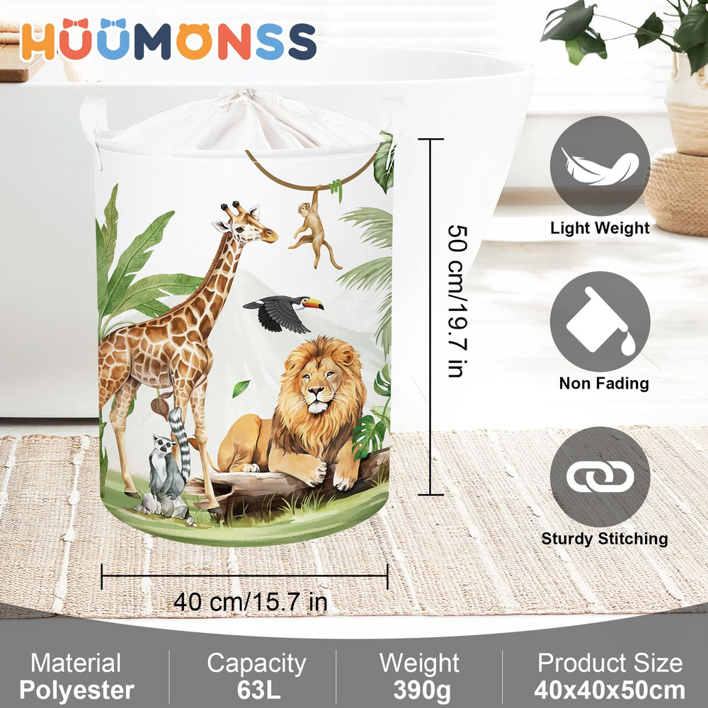 HUUMONSS safari animals toucans pattern tropical vibe for nurseries