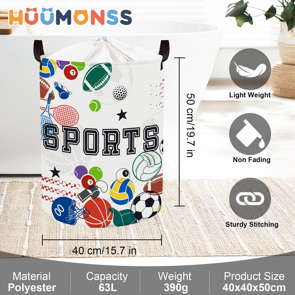 HUUMONSS decorative basket blends with decor while organizing toys and magazines.