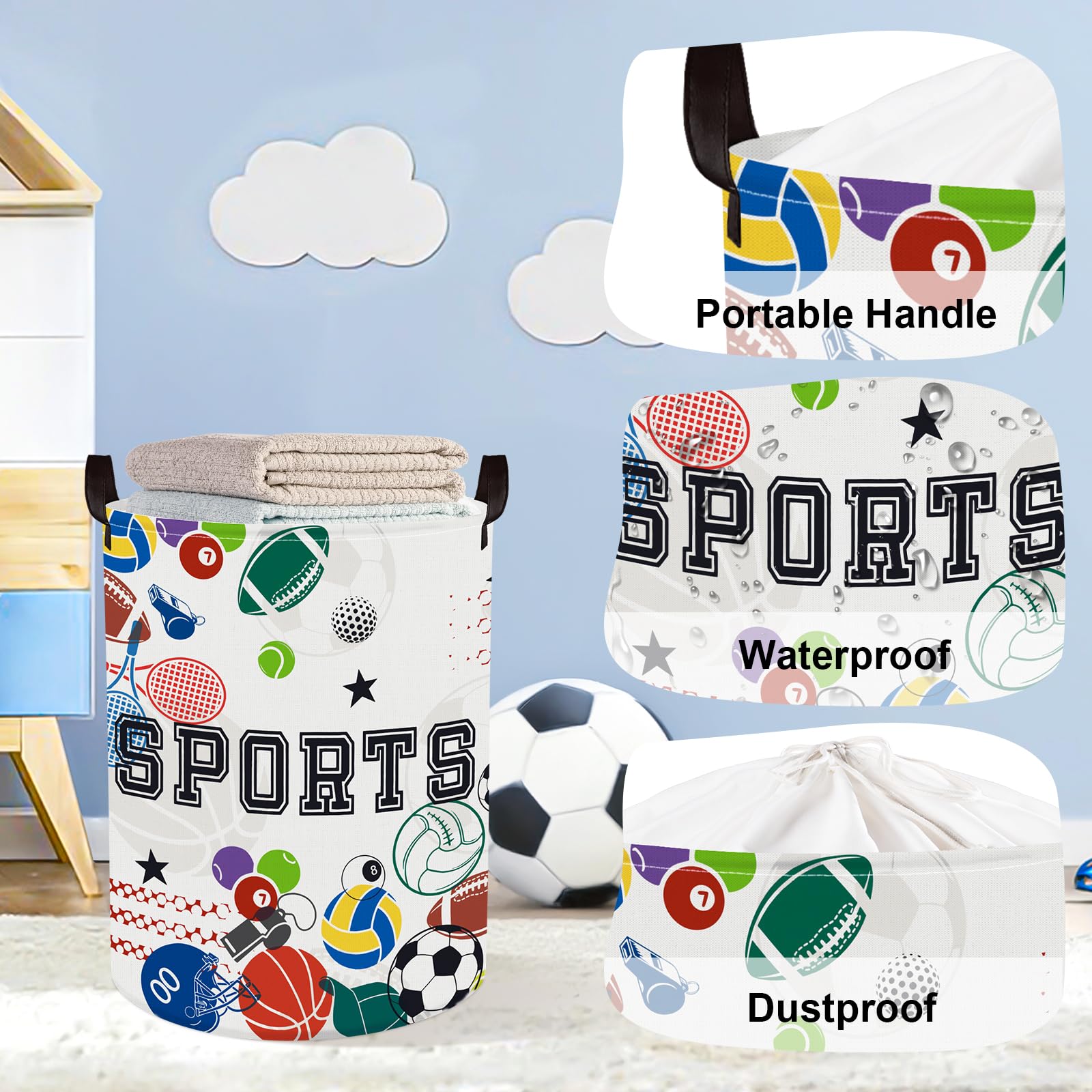 HUUMONSS hamper's metal-frame top edges keep it upright for effortless use.