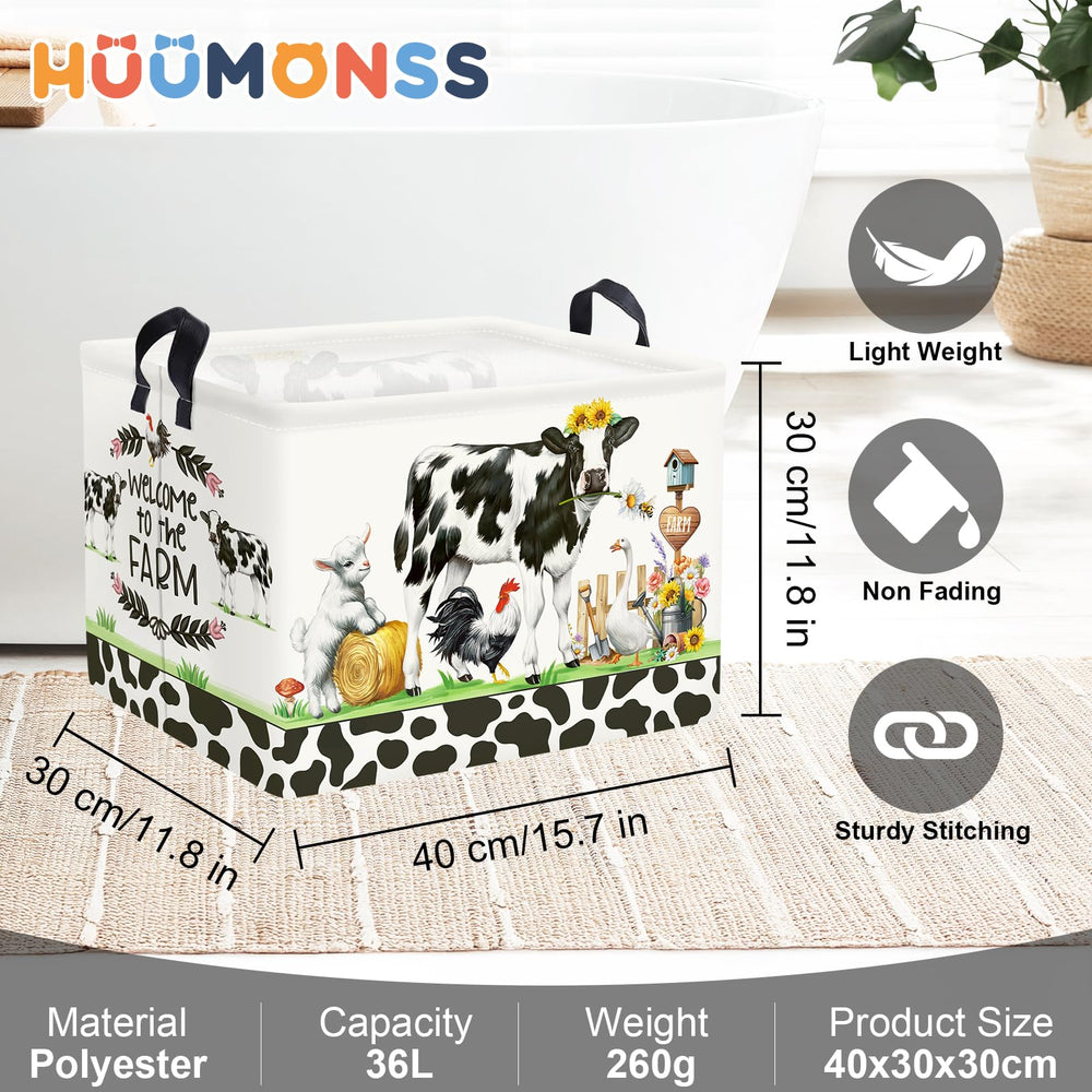 HUUMONSS under-bed-storage-basket fits tight spaces and hides laundry.