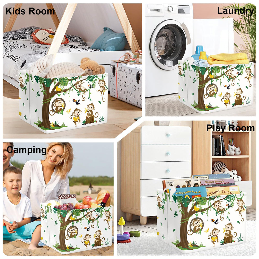 HUUMONSS Woodland Animals under bed storage bin ideal for dorms