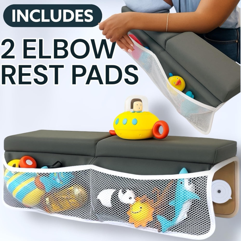 HUX Baby bath kneeler non-slip backing enhances tub safety