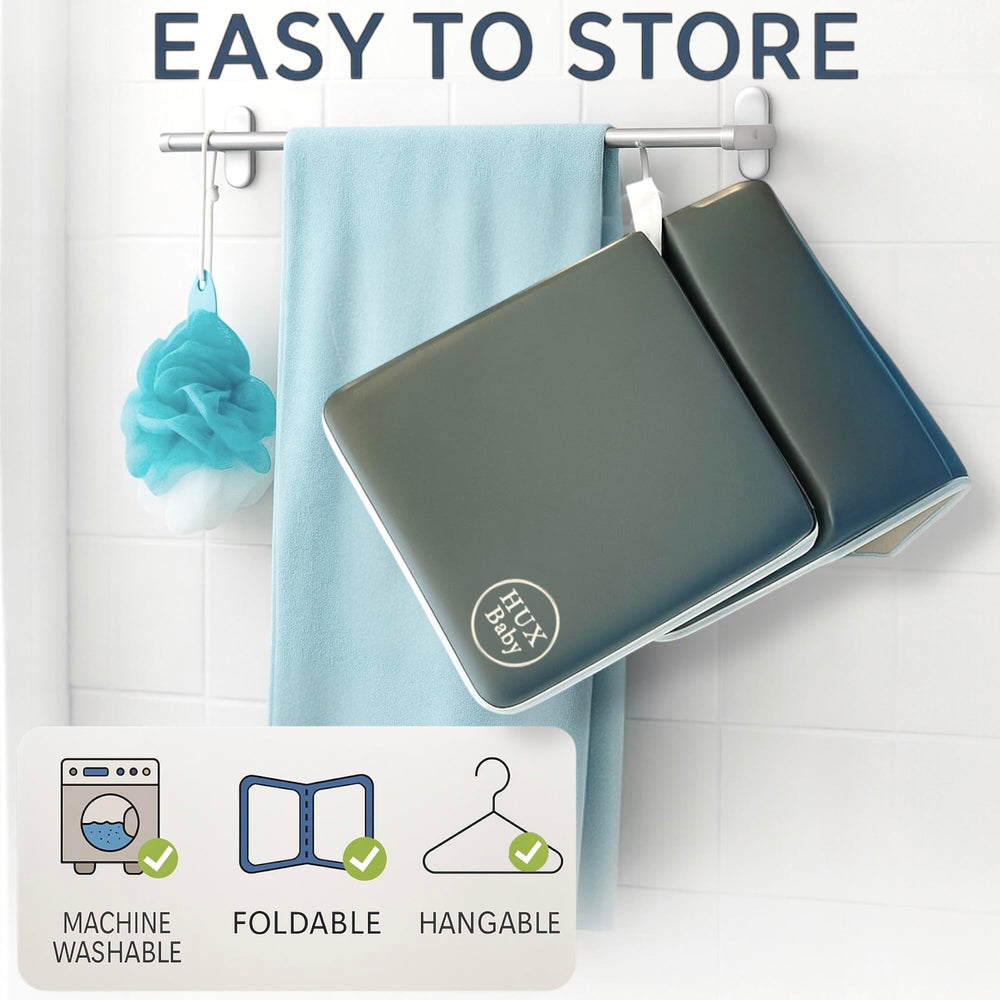 HUX Baby mildew-resistant material resists mold for cleaner baths