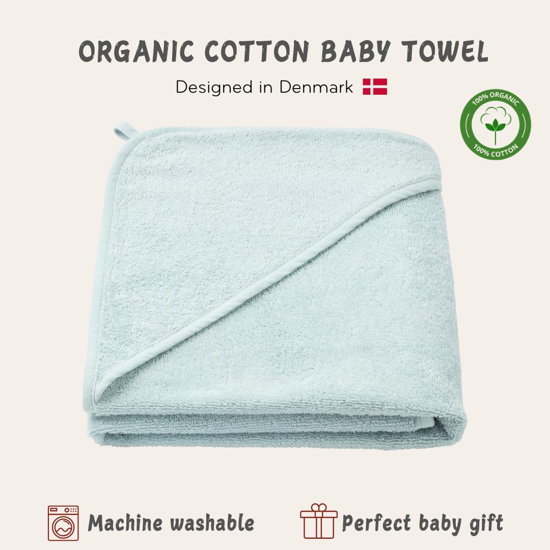 Huxie Baby Hooded Towel blue textured fabric highlights absorbency for quick drying